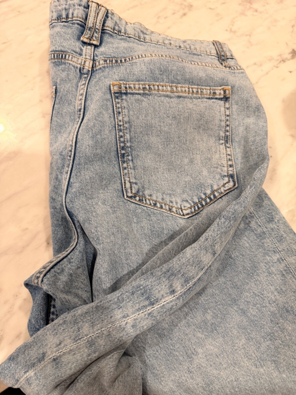 ON 34th wide leg high rise jeans sz 10 30x30 ankle flare - Picture 6 of 7